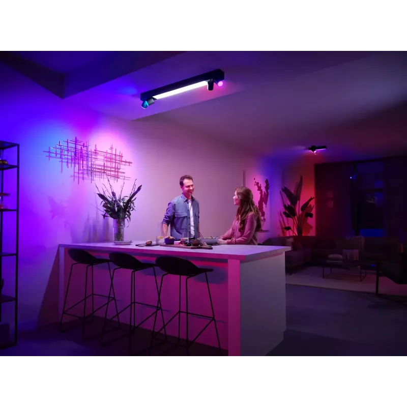 Philips Hue balta and colour ambience Centris 4-vietīgs griestu gaismeklis
