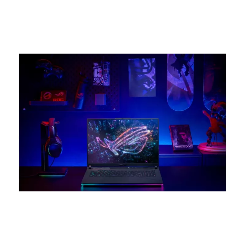 ASUS ROG Strix G16 G614PR-RV081W AMD Ryzen™ 9 8940HX klēpjdators 40,6 cm (16 collu) WUXGA 32 GB DDR5-SDRAM 1 TB SSD NVIDIA GeForce RTX 5070 Ti Wi-Fi 6E (802.11ax) Windows 11 Home vācu melns, pelēks