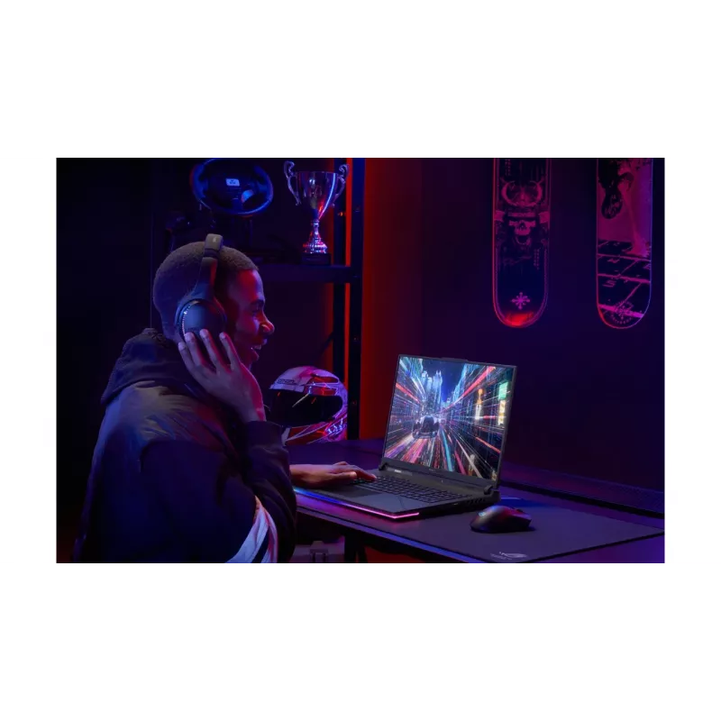 ASUS ROG Strix G16 G614PR-RV081W AMD Ryzen™ 9 8940HX klēpjdators 40,6 cm (16 collu) WUXGA 32 GB DDR5-SDRAM 1 TB SSD NVIDIA GeForce RTX 5070 Ti Wi-Fi 6E (802.11ax) Windows 11 Home vācu melns, pelēks