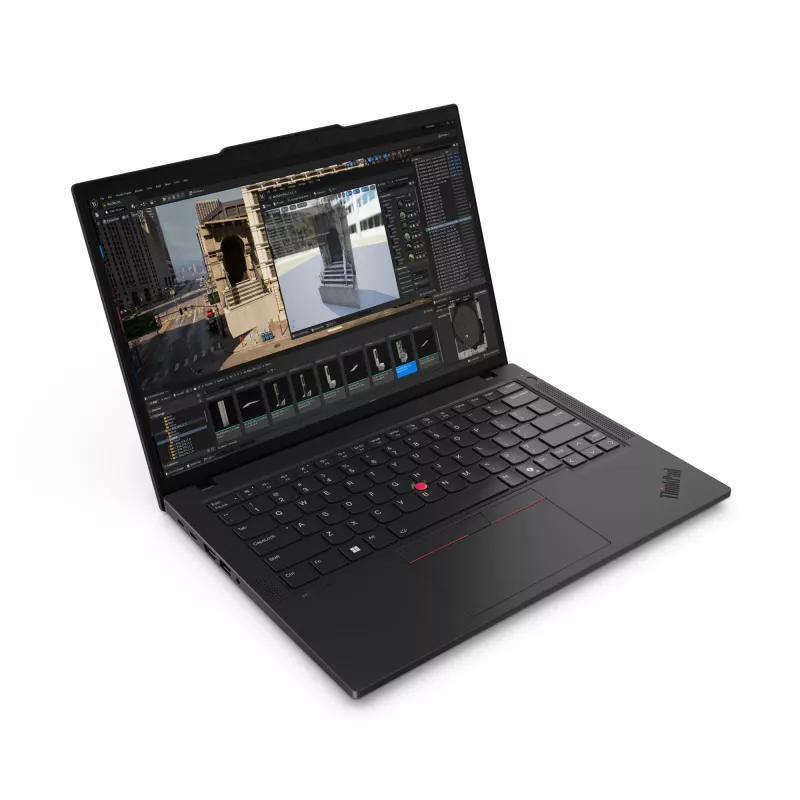 Lenovo ThinkPad P14s Gen 5 (AMD) AMD Ryzen™ 7 PRO 8840HS Mobilā darbstacija 35,6 cm (14 collas) Skārienekrāns WUXGA 64 GB DDR5-SDRAM 1 TB SSD Wi-Fi 6E (802.11ax) Windows 11 Pro Vācu Melns