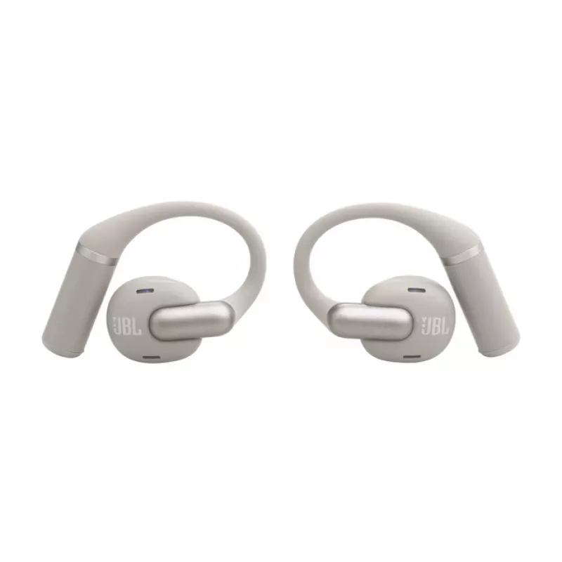 Headset JBL Sense Pro TWS ausu āķis zvaniem un mūzikai, 20–40 000 Hz, USB‑C uzlādes statīvs, pelēks, 95,2 g