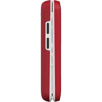 Feature phone Doro Leva E30 clamshell, 2.8 inch (7.11 cm) 320x240, Single SIM, 0.3 MP camera, 1150 mAh, IP55, Red/balta