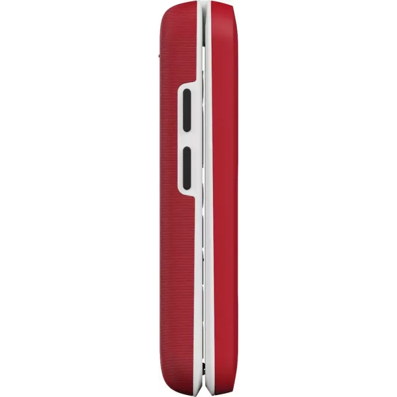 Feature phone Doro Leva E30 clamshell, 2.8 inch (7.11 cm) 320x240, Single SIM, 0.3 MP camera, 1150 mAh, IP55, Red/balta