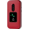 Feature phone Doro Leva E30 clamshell, 2.8 inch (7.11 cm) 320x240, Single SIM, 0.3 MP camera, 1150 mAh, IP55, Red/balta