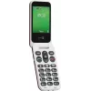 Feature phone Doro Leva E30 clamshell, 2.8 inch (7.11 cm) 320x240, Single SIM, 0.3 MP camera, 1150 mAh, IP55, Red/balta
