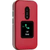 Feature phone Doro Leva E30 clamshell, 2.8 inch (7.11 cm) 320x240, Single SIM, 0.3 MP camera, 1150 mAh, IP55, Red/balta
