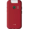 Feature phone Doro Leva E30 clamshell, 2.8 inch (7.11 cm) 320x240, Single SIM, 0.3 MP camera, 1150 mAh, IP55, Red/balta