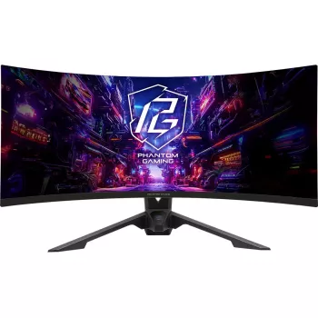 Monitors ASROCK PG34QRT3A 34 collas (86,4 cm) WQHD 3440×1440 OLED izliekts VA 21:9 500 cd/m² 4000:1 USB 3.2 Gen1 skaļruņi VESA augstuma regulēšana