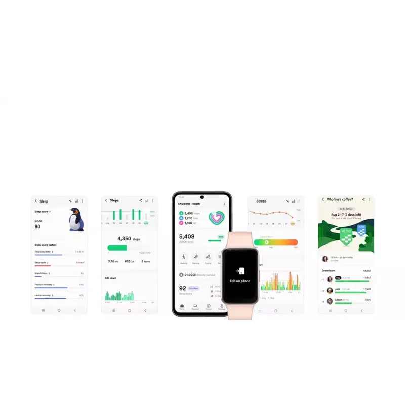 Samsung Galaxy Fit3 4.06 cm (1.6 collas) AMOLED 40 mm Digitāls 256 x 402 pikseļi Skārienekrāns Sudrabs