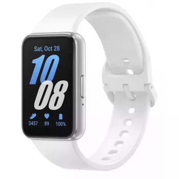 Samsung Galaxy Fit3 4.06 cm (1.6 collas) AMOLED 40 mm Digitāls 256 x 402 pikseļi Skārienekrāns Sudrabs