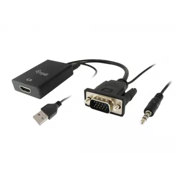 VGA uz HDMI adapteris ar audio Equip 119038