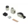 RJ45 spraudņa lauka montāža Cat.6A metāla leņķveida DeLOCK 86289