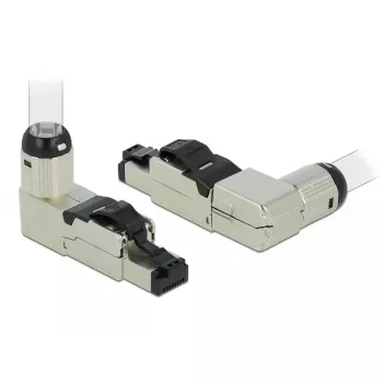RJ45 spraudņa lauka montāža Cat.6A metāla leņķveida DeLOCK 86289