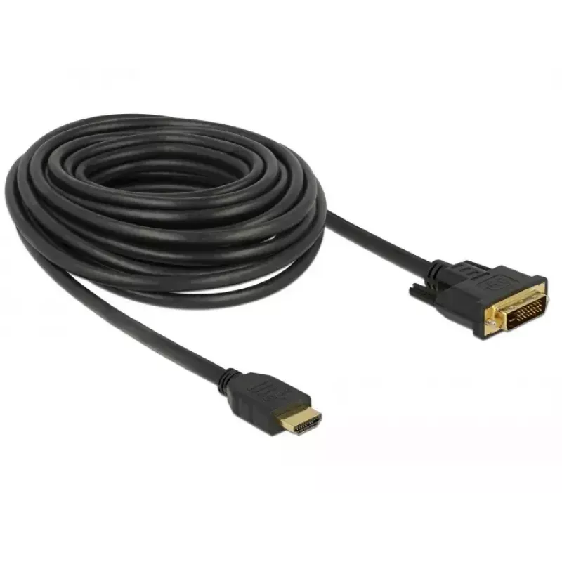 Video kabeļa adapteris DeLOCK 85657 10m HDMI A tipa DVI melns