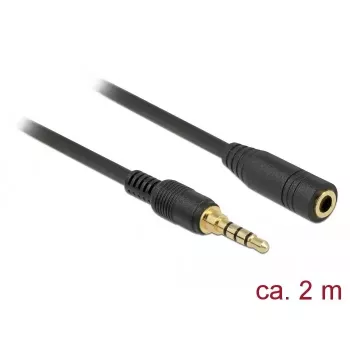 Audio kabelis DeLOCK 85631 2 m 3,5 mm melns