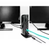 DeLOCK USB dokstacija ar diviem DisplayPort izvadiem, 4K, USB 3.2, LAN un audio