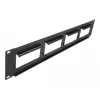 Plākšņu panelis DeLOCK Easy 45 19 collu 4 x 90,5 x 45,2 mm 2U melns