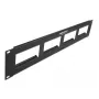 Plākšņu panelis DeLOCK Easy 45 19 collu 4 x 90,5 x 45,2 mm 2U melns