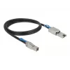 Tīkla kabelis DeLOCK 83734 Mini SAS HD SFF-8644 uz Mini SAS SFF-8088 1 m Melns