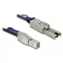 Tīkla kabelis DeLOCK 83734 Mini SAS HD SFF-8644 uz Mini SAS SFF-8088 1 m Melns