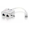 2-Port Cat.5e RJ45 Splitter, Equip 127603, Metallic/balta, 0.15m
