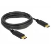 USB kabelis DeLOCK 83867 USB 2.0 3 m USB C Melns