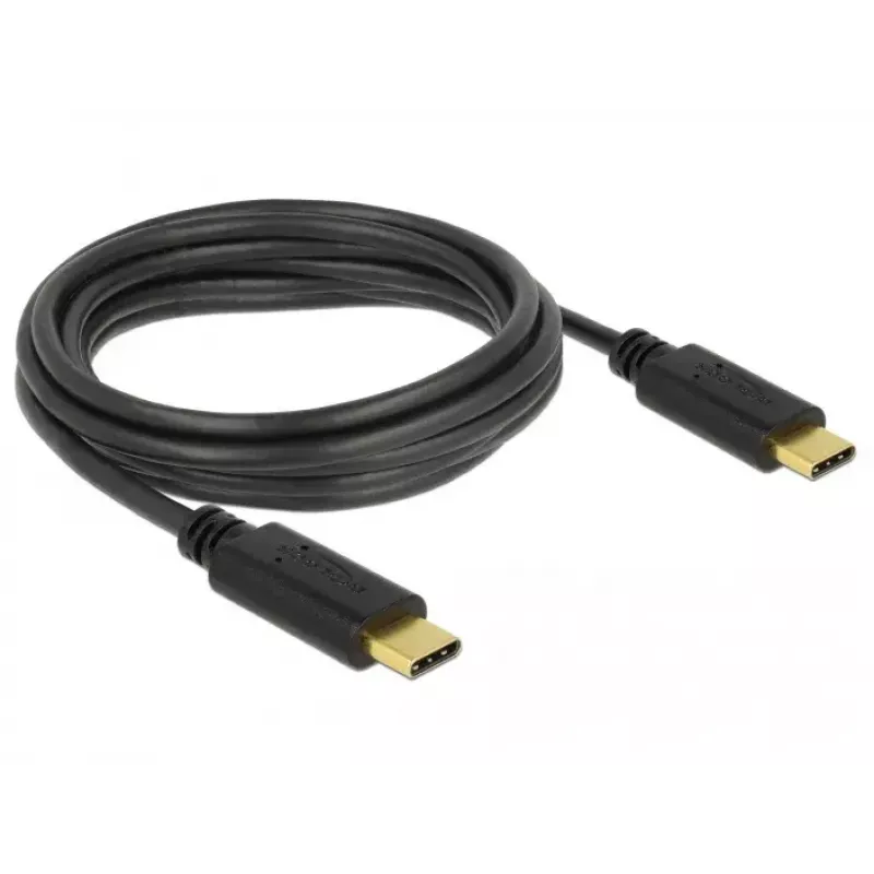 USB kabelis DeLOCK 83867 USB 2.0 3 m USB C Melns