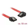 SATA kabelis DeLOCK 83964 0,5 m melns-sarkans
