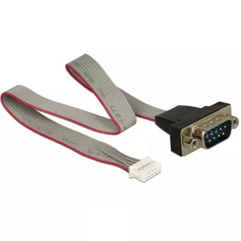Seriālais kabelis DeLOCK 89632 melns pelēks sarkans 0,3 m DB-9