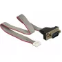 Seriālais kabelis DeLOCK 89632 melns pelēks sarkans 0,3 m DB-9