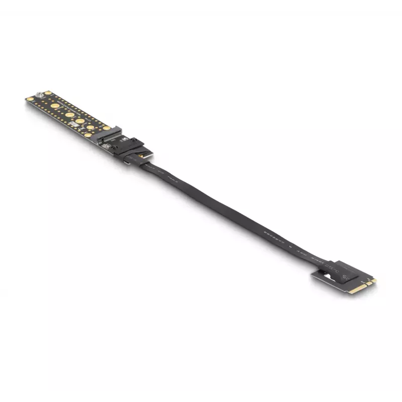 DeLOCK paplašināšanas karte NVMe M.2 Key A+E vīrišķais uz Key M slots 20 cm kabelis