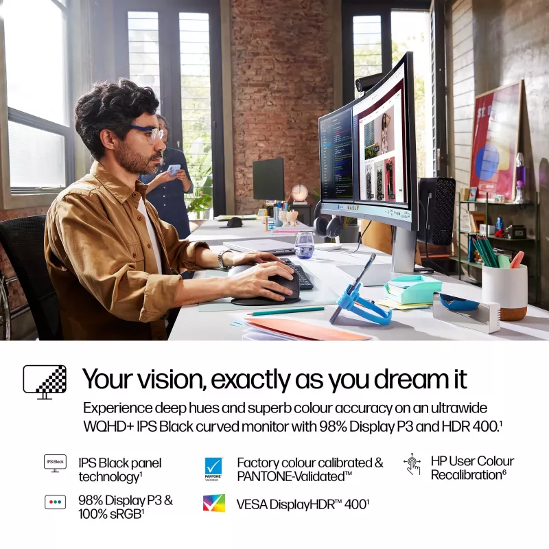 HP Series 7 Pro 37,5 collu WQHD+ Thunderbolt 4 monitors — 738pu