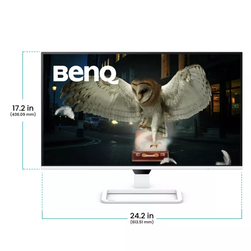 Datora monitors BenQ EW270Q 27 collas (68,6 cm) 2560 x 1440 2K Ultra HD LCD balts ar iebūvētiem skaļruņiem