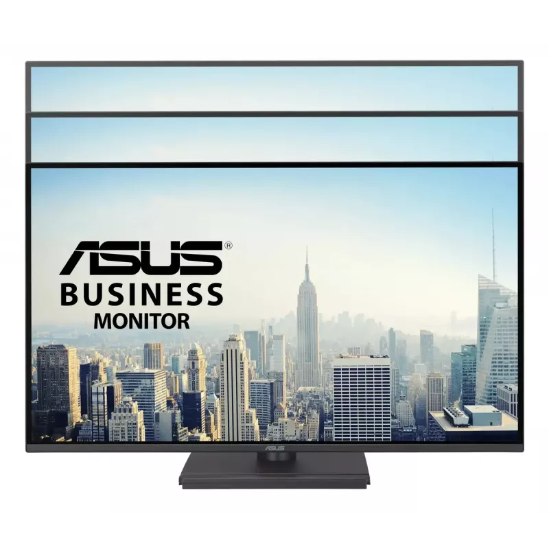 ASUS BE27AQ 27 collu IPS LCD monitors, 2560 x 1440 WQHD, 5 ms, USB 3.2 centrmezgls, augstumā regulējams, VESA, iebūvēti skaļruņi, melns