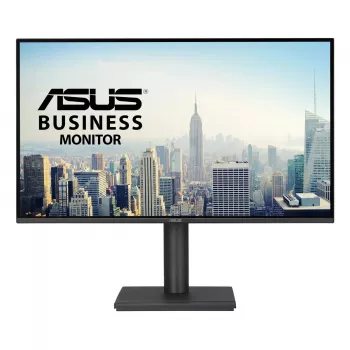 ASUS BE27AQ 27 collu IPS LCD monitors, 2560 x 1440 WQHD, 5 ms, USB 3.2 centrmezgls, augstumā regulējams, VESA, iebūvēti skaļruņi, melns