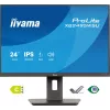 Monitors IIYAMA ProLite XB2495WSU-B1 24,1 collas (61,2 cm) 1920×1200 IPS Full HD, 4 ms, USB 3.2 centrmezgls, augstumā regulējams, skaļruņi