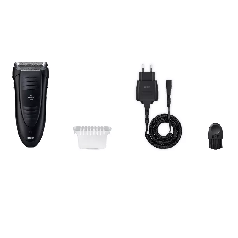 Braun Series 1 -170 folijas skuveklis, trimmeris, melns