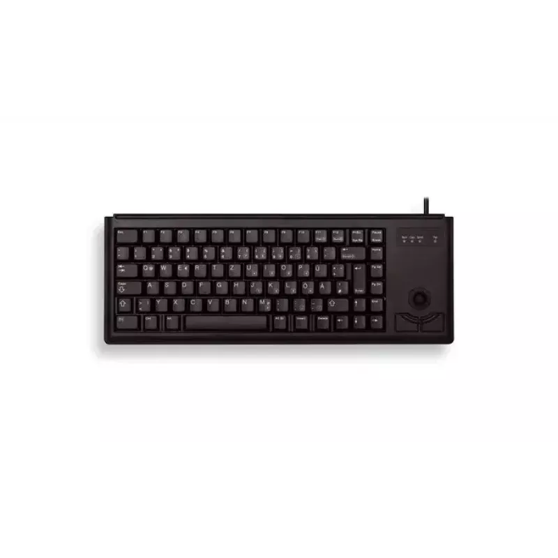 Cherry G84-4420 kompakta tastatūra ar bumbu, USB, ASV izkārtojums, melna