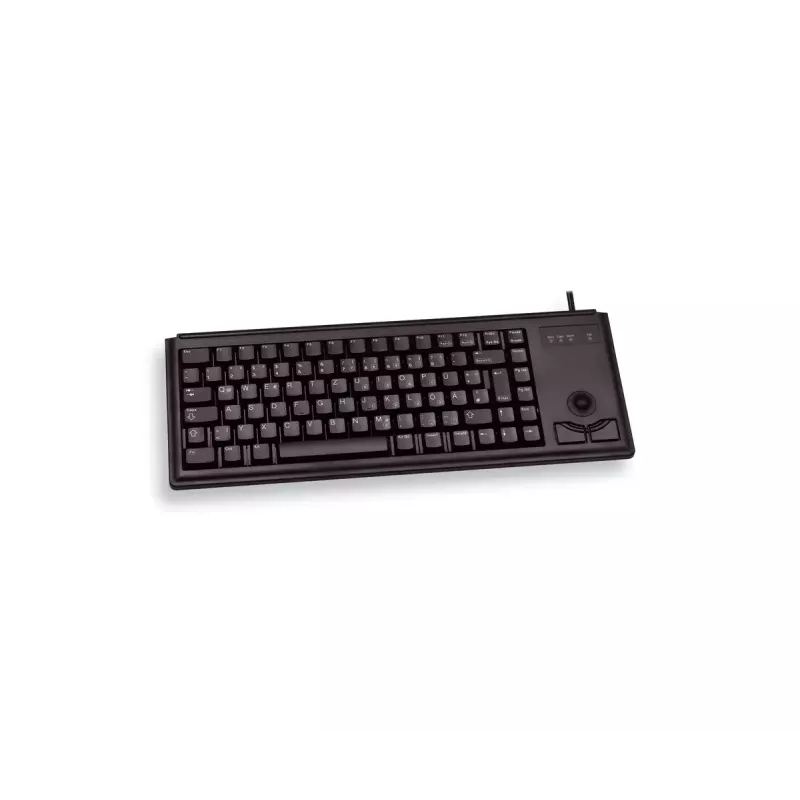 Cherry G84-4420 kompakta tastatūra ar bumbu, USB, ASV izkārtojums, melna