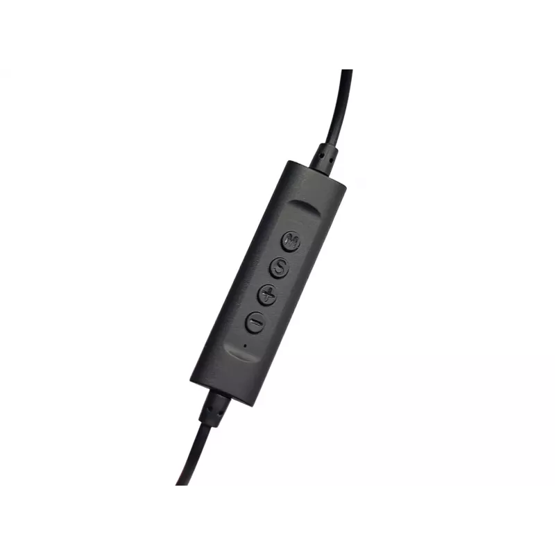 Austiņas CONCEPTRONIC POLONA05BC — Stereo USB-C, trokšņus slāpējošs mikrofons, apļveida, 2 m kabelis, 20–22000 Hz, melnas