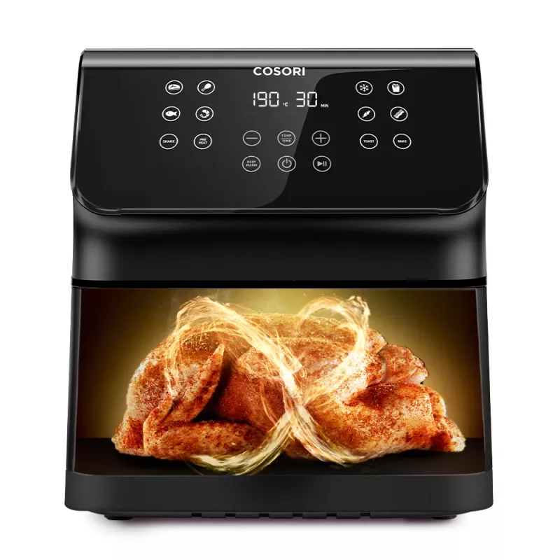 Cosori Premium II Chef Edition Viena 6,2 L Brīvi stāvoša 1700 W Karstā gaisa fritieris Melns