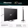 Hisense A7Q 65A7Q 165,1 cm (65 collu) 4K Ultra HD viedtelevizors Wi-Fi melns 400 cd/m²