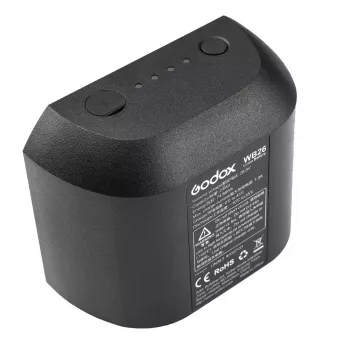 Kameras zibspuldzes piederuma baterija Godox WB26 litija jonu 2600 mAh 28,8 V