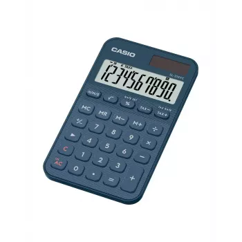 Kalkulators Casio SL-310YC kabatas pamata 10 ciparu baterija/saules tumši zils