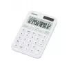 Galda vienkāršais kalkulators CASIO MS-20YC — 12 ciparu, baterija/saules enerģija, nodokļu un peļņas funkcijas, balts