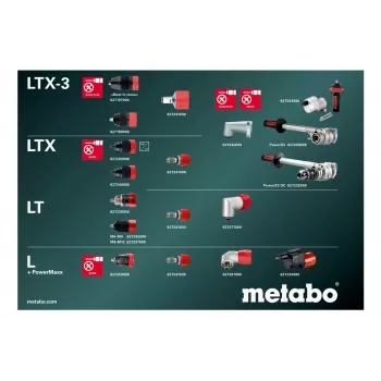 Pistoles roktura urbjmašīna Metabo BS 18 LTX-3 BL Q I Metal 4000 RPM 3 kg