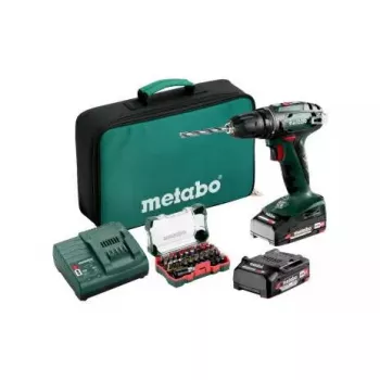 Bezvada pistoles tipa urbis Metabo BS 18 — 18 V LiPo, 1,3 kg, bezatslēgas patrona, 1 cm, 1600 RPM, 20 mm kokā