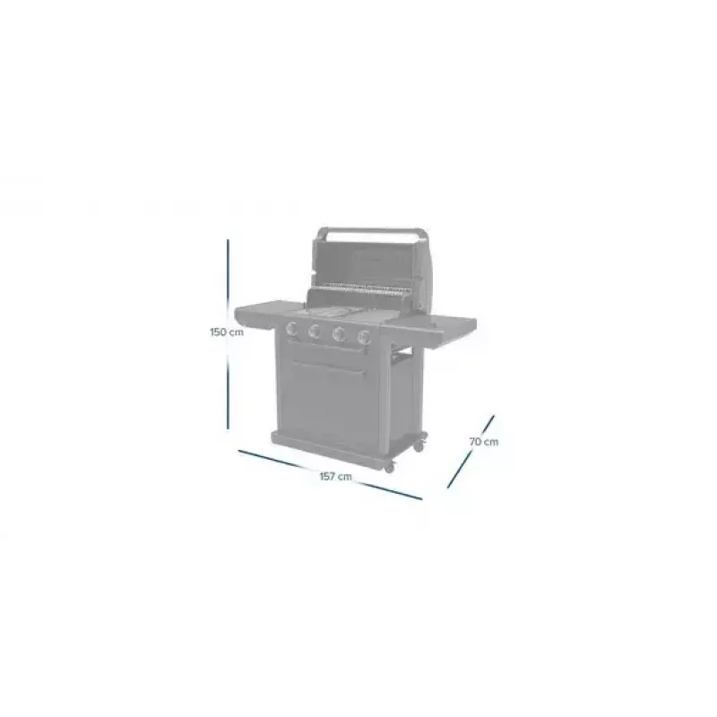 Grills Campingaz 4 Series Classic 4 Series Onyx S 37386 Gāzes Melns 15,9 W