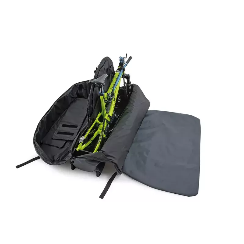 Bicycle transport bag b&w international Bike.bag 2.0 — transport case, ABS & polyester, 1360×297×854 mm, Melns/pelēka