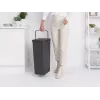 Brabantia Sort & Go 40L Taisnstūra formas pārstrādes tvertne pelēkā krāsā